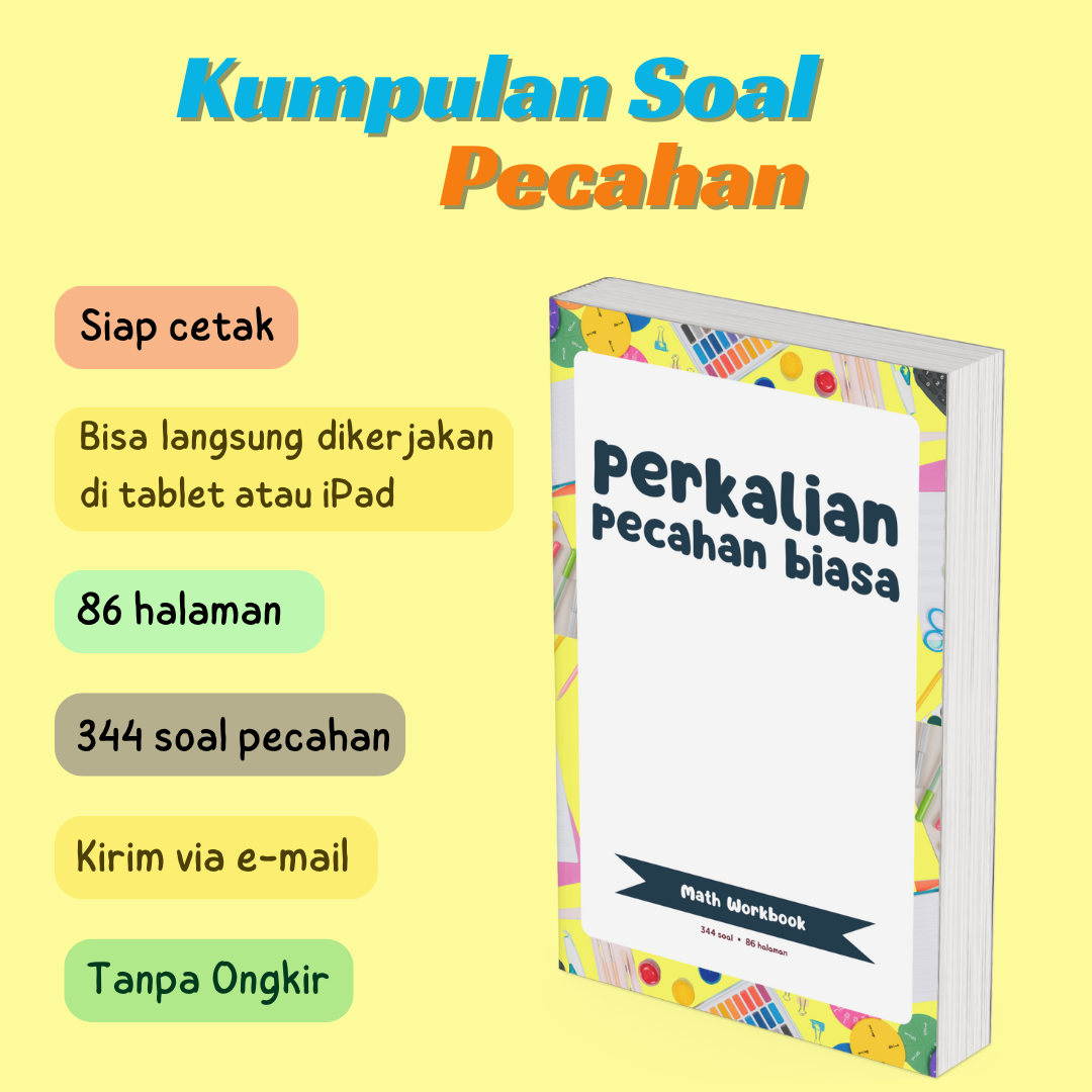 Download PDF Soal Perkalian Pecahan