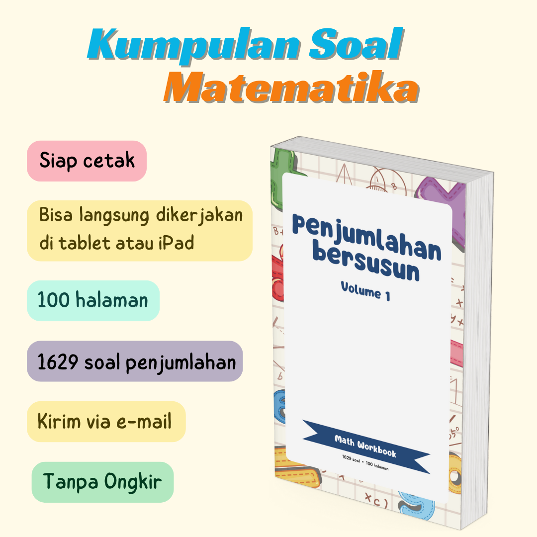Download PDF Soal Penjumlahan Bersusun untuk Kelas 1 dan 2 SD