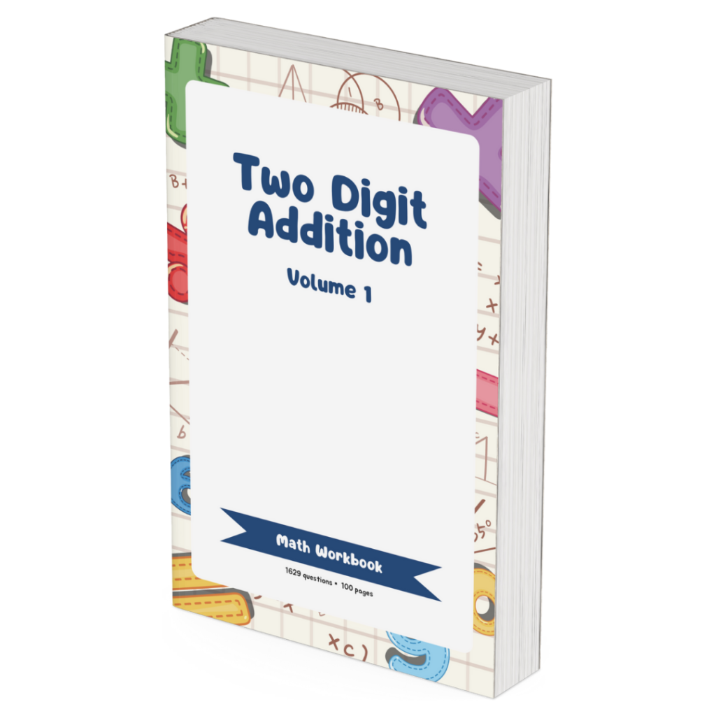Download PDF of Two-Digit Addition Workbook for Grades 1 and 2 of Elementary School Printable Worksheets eBook